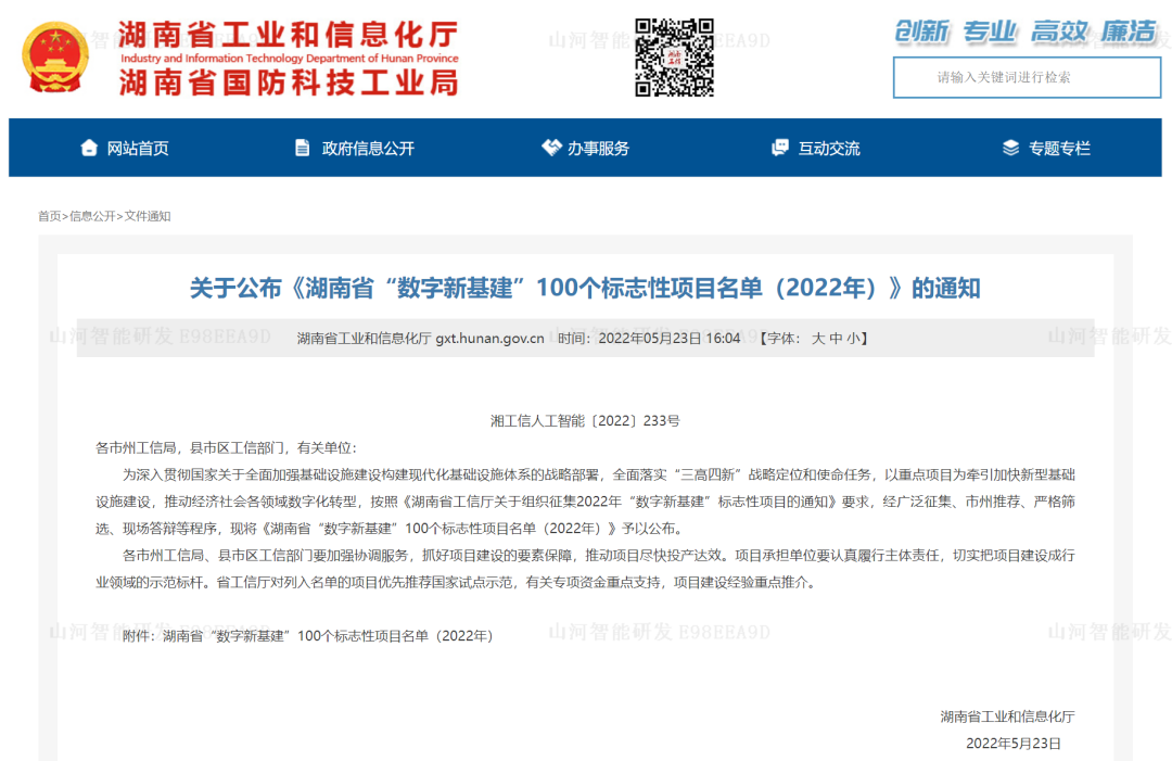 20220525084646_71035 数字化新基建的“弄潮儿”!不朽情缘-官方网站智能两项目入选2022年湖南省“数字新基建”标志性项目