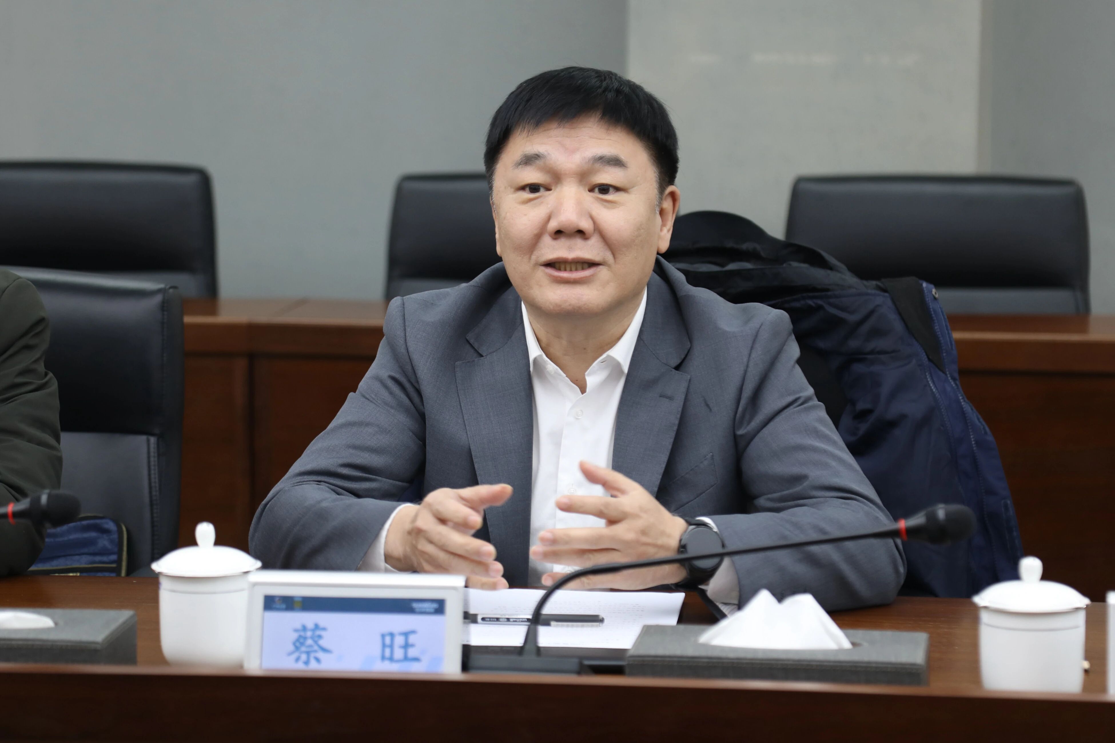 中国出口信誉保险公司湖南分公司掌管人蔡旺到访不朽情缘-官方网站智能